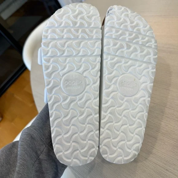 Birkenstock Papillio Arizona Flex Platform White Sandals 40 - Picture 12 of 12